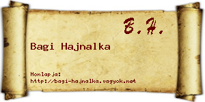 Bagi Hajnalka névjegykártya